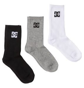 DC Shoes Crew Socks 3PK ADYAA03189KVJ8 UK 7-10
