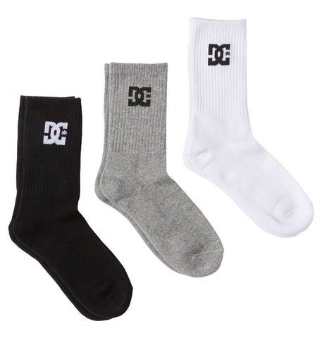 DC Shoes Crew Socks 3PK ADYAA03189KVJ8 UK 7-10