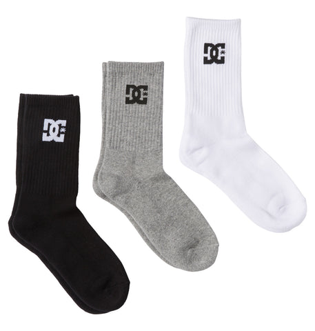 DC Shoes Crew Socks 3 pack for Men ADYAA03153 UK 7-10 EUR40-45