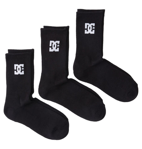 DC Shoes Crew Socks 5PK Black UK 7-10 ADYAA031900KVJ0