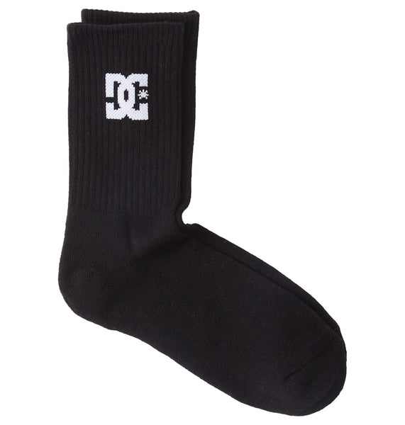 DC SHOES CREW SOCKS 3PK BLACK UK 7-10 ADYAA03189KVJ0