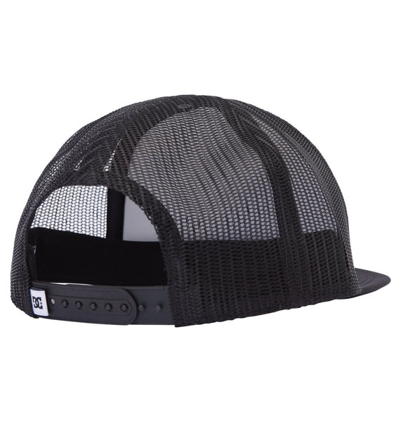 DC Shoes Men's Gas Station Trucker Cap Black/White