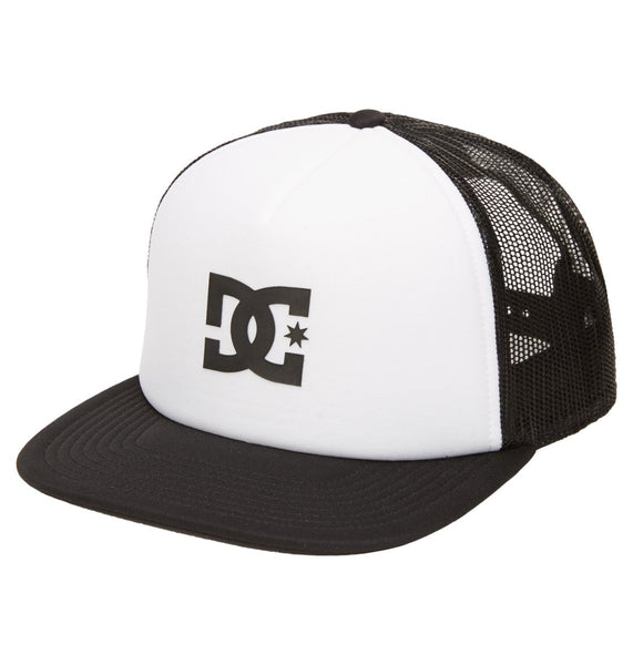 DC Shoes Men's Gas Station Trucker Cap Black/White