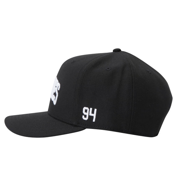 DC Shoes Semi-Pro Snapback Cap for Men Black One Size ADYHA04170-KVJ0