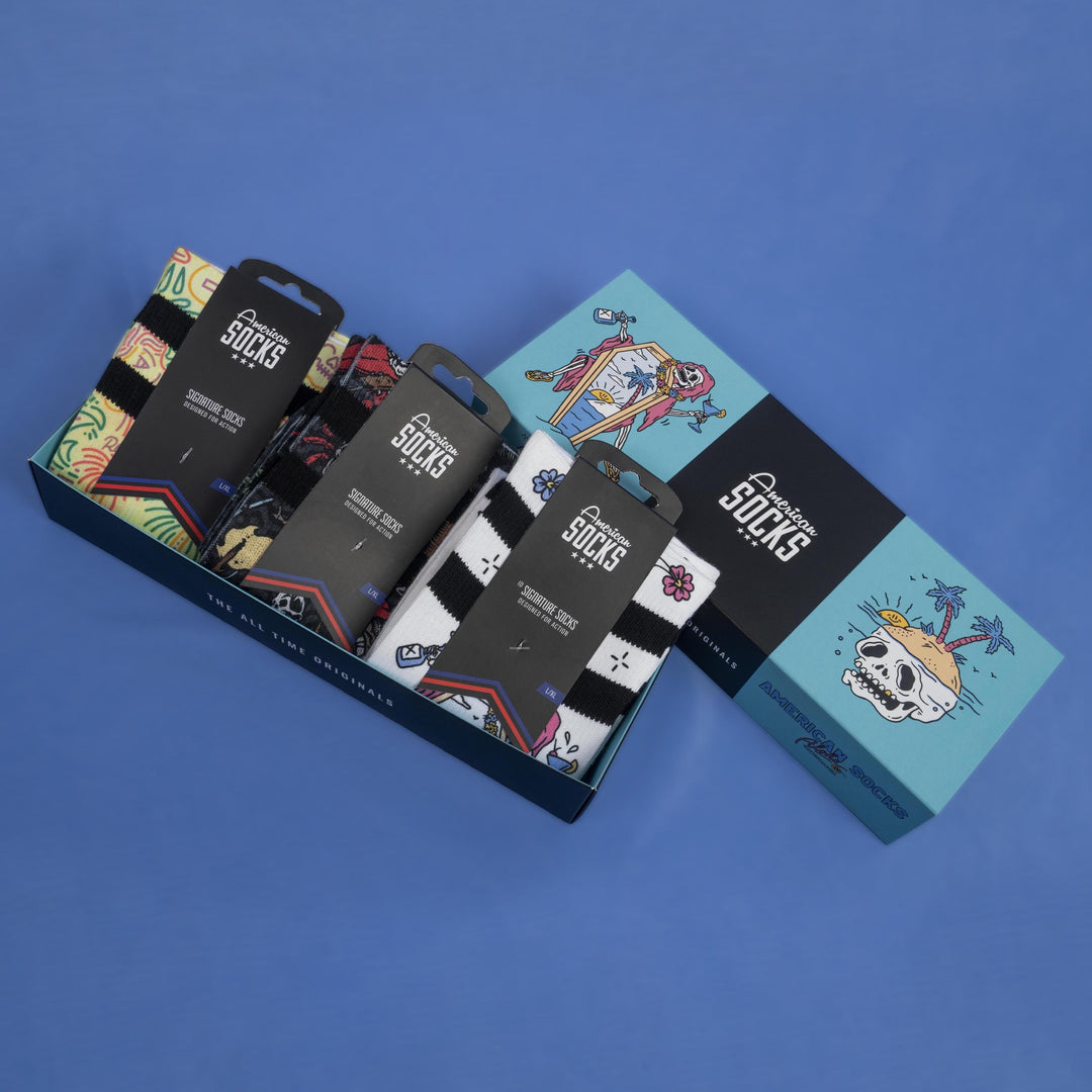 American Socks Aloha Gift Box Set of 3 pairs