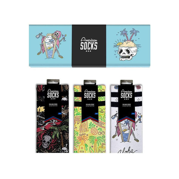 American Socks Aloha Gift Box Set of 3 pairs