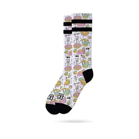 American Socks Pool Party Mid High Socks Multicolour AS189