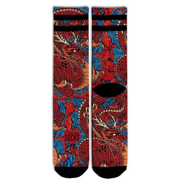 American Socks Signature Shenron Dragon Mid High Socks AS137L