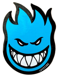 Spitfire Logo Stickers Fireball (Bighead) Large Blue