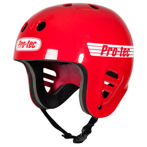 Pro-Tec Gloss Red Full Cut Water Helmet Size M 56-58cm