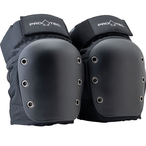 Pro-Tec Adult Street Knee Pads Open Back Black