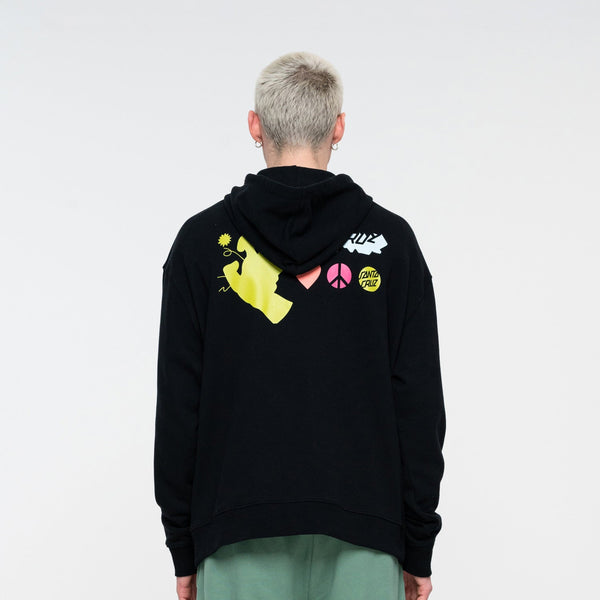 Santa Cruz  SC All in Hood Black Large Sample 50% OFF