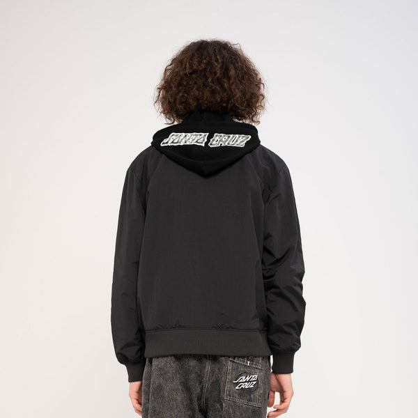 Santa Cruz Dressen Roses Bomber Jacket Black Size L Sample 50% off