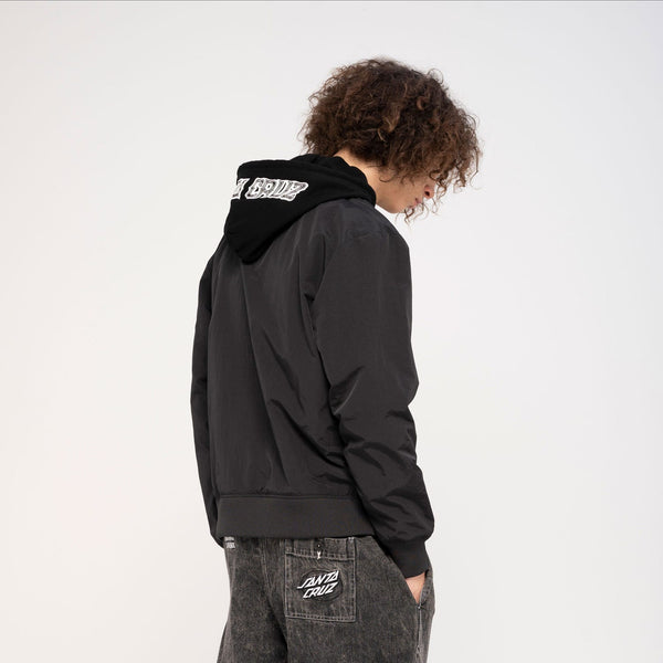 Santa Cruz Dressen Roses Bomber Jacket Black Size L Sample 50% off