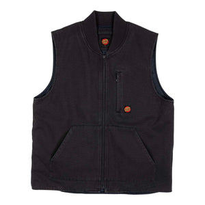 Santa Cruz jacket Classic Label Vest Washed Black
