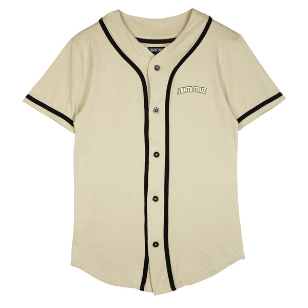 Santa Cruz Arch Strip Baseball Shirt Nickel Sample 50% off Size M
