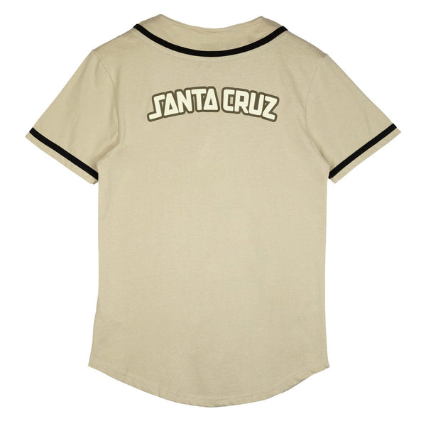 Santa Cruz Arch Strip Baseball Shirt Nickel Sample 50% off Size M
