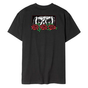 Santa Cruz Dressen Roses Ever-Slick T-Shirt Black
