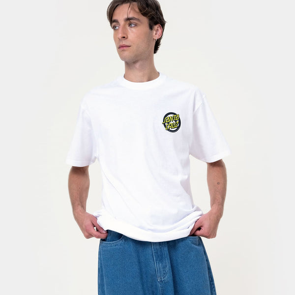 Santa Cruz Tee shirt Roskopp Screaming Target White