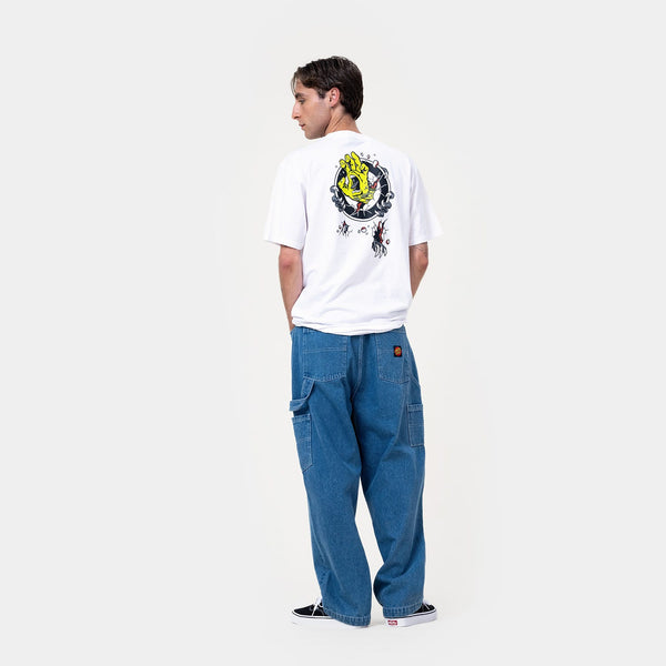 Santa Cruz Tee shirt Roskopp Screaming Target White