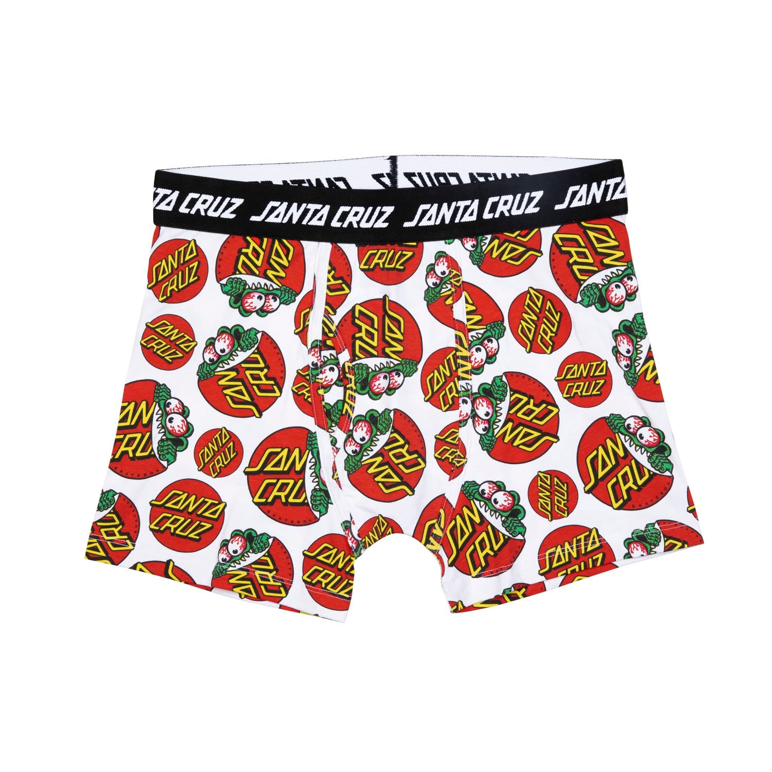 Santa Cruz Beware Dot Boxer Briefs White