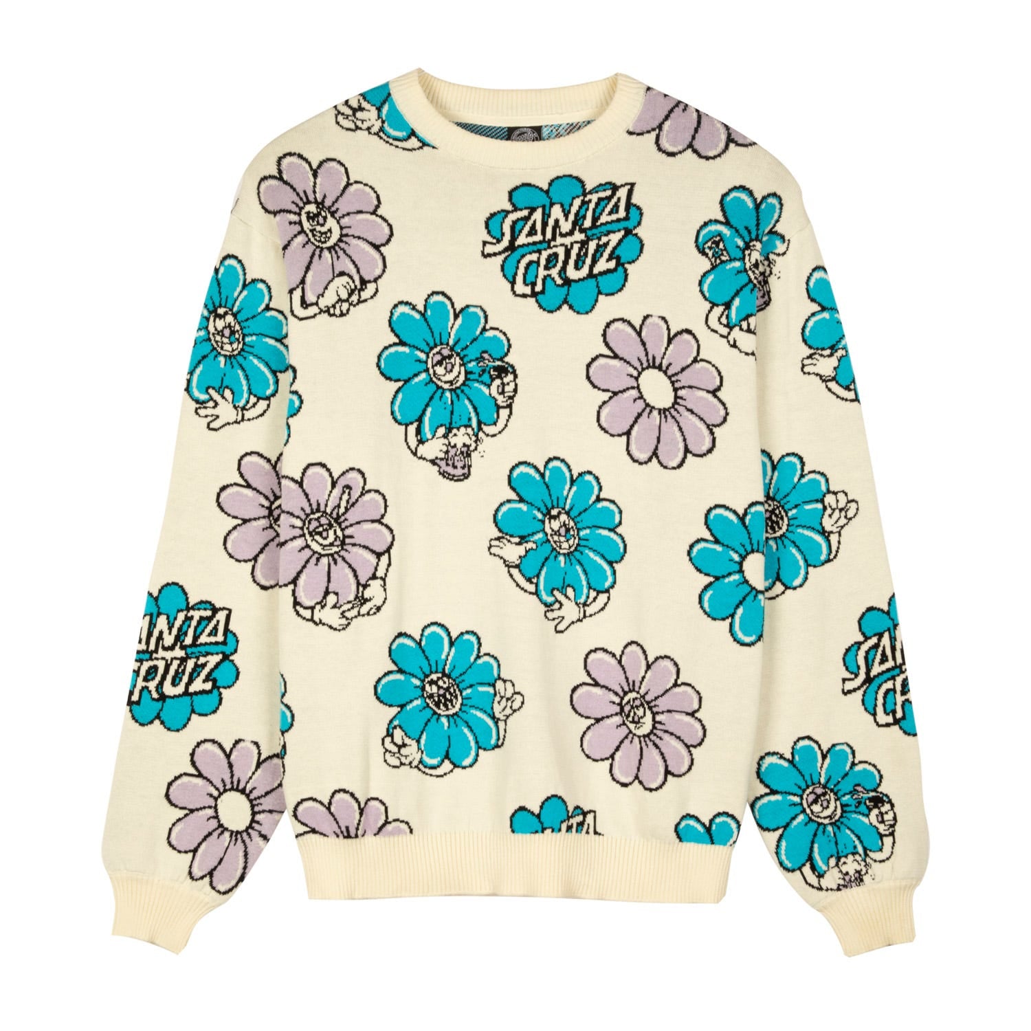 Santa Cruz Wildflower Knit Crew Size 8 Sample 50% off