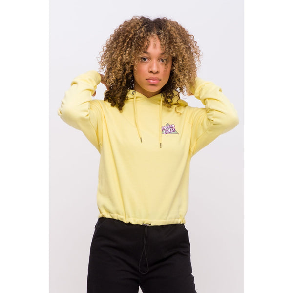 Santa Cruz Women's Not A Dot Hood Pastel Yellow Size 8 Sample 50% Off SCA-WHD-0388