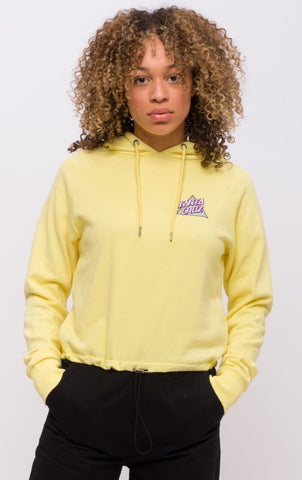 Santa Cruz Women's Not A Dot Hood Pastel Yellow Size 8 Sample 50% Off SCA-WHD-0388