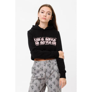 Santa Cruz Womens Techno Hoodie Black Sample Size 8 50% Off