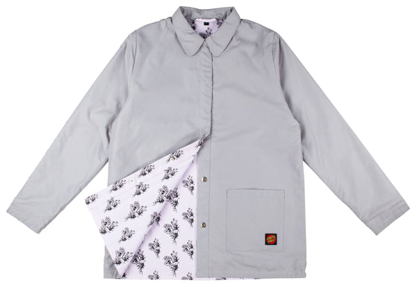Santa Cruz Women’s Wall Hand Reversible Jacket Sample Silver Over 50% Off