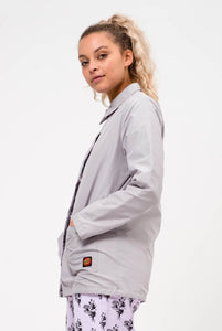 Santa Cruz Women’s Wall Hand Reversible Jacket Sample Silver Over 50% Off