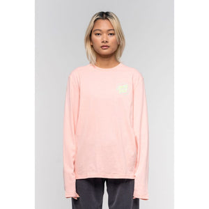 Santa Cruz Drippy Dot L/S T-Shirt Size 8 Pink Sample 50% Off SCW-T1357