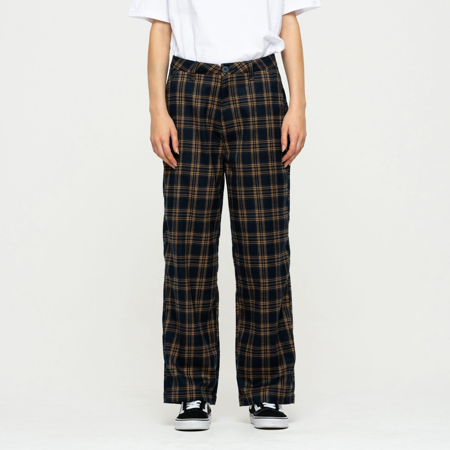 Santa Cruz  Nolan Slouch Pant Navy Check Sample 50% OFF