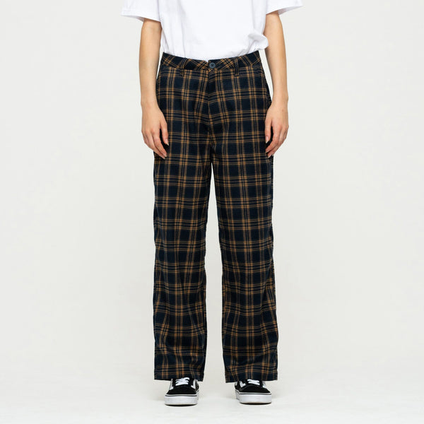 Santa Cruz  Nolan Slouch Pant Navy Check Sample 50% OFF