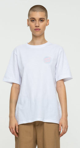 Santa Cruz Daylight Dot T-Shirt Womens Small White Sample 50% OFF
