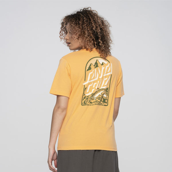 Santa Cruz Retreat T-Shirt Papaya Orange Small For Her Sample 50% off