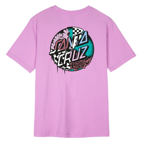 Santa Cruz Womens Fusion Dot Pop T-Shirt Violet Tulle SCA-WTE-205