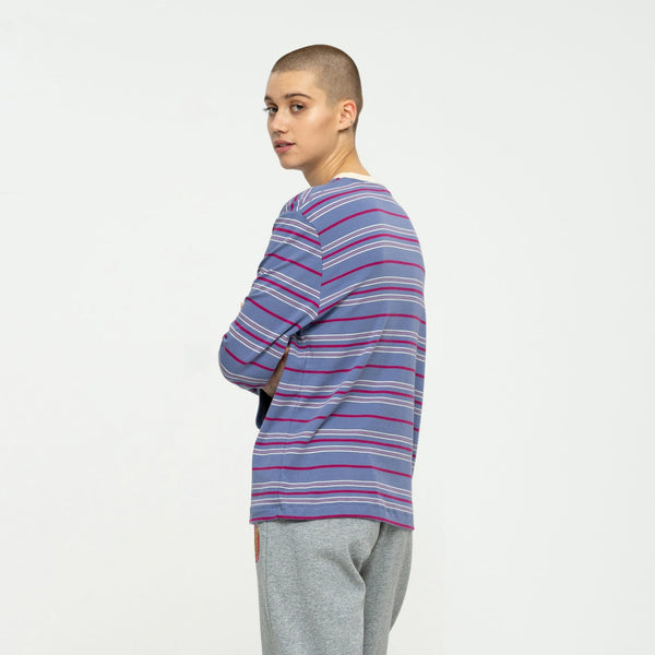 Santa Cruz Long sleeve T-Shirt Other Dot Chest Violet Stripe Small Sample 50% OFF
