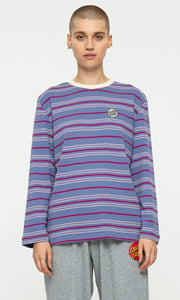 Santa Cruz Long sleeve T-Shirt Other Dot Chest Violet Stripe Small Sample 50% OFF
