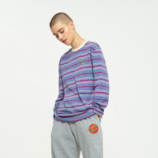 Santa Cruz Long sleeve T-Shirt Other Dot Chest Violet Stripe Small Sample 50% OFF