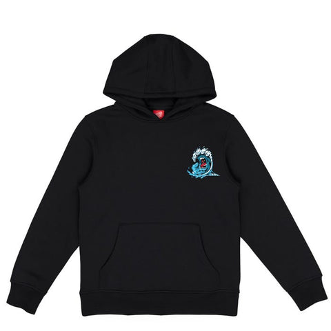 Santa Cruz Youth Screaming Wave Hoodie Black