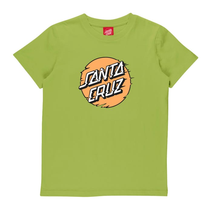 Santa Cruz Youth Vivid Other Dot Front T-shirt Apple Green