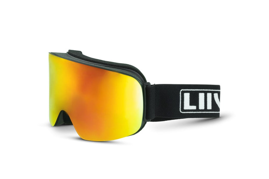 Liive Snow Goggles Black Run Matt Black 50% off RRP