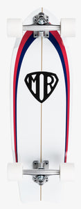 Mark Richards Mr Retro Skateboard White 28"x 9" EGL22MRSRT-WHT