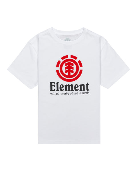 Element Boys Vertical Short Sleeve T-shirt White ELBZT00107-WBB0