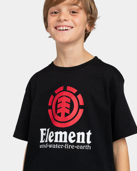 Element Vertical T-Shirt for Boys Black ELBZT00107-FBK