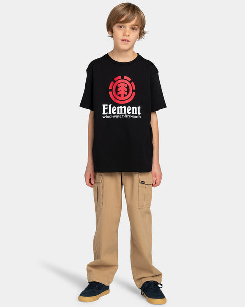 Element Vertical T-Shirt for Boys Black ELBZT00107-FBK