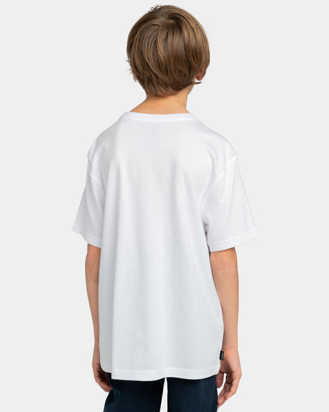 Element Boys Vertical Short Sleeve T-shirt White ELBZT00107-WBB0