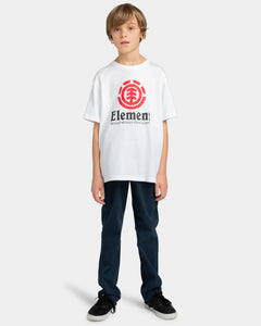 Element Boys Vertical Short Sleeve T-shirt White ELBZT00107-WBB0