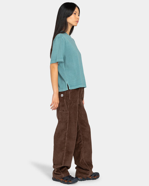 Element Women's Utility Cord Carpenter Trousers Size 26" Chestnut